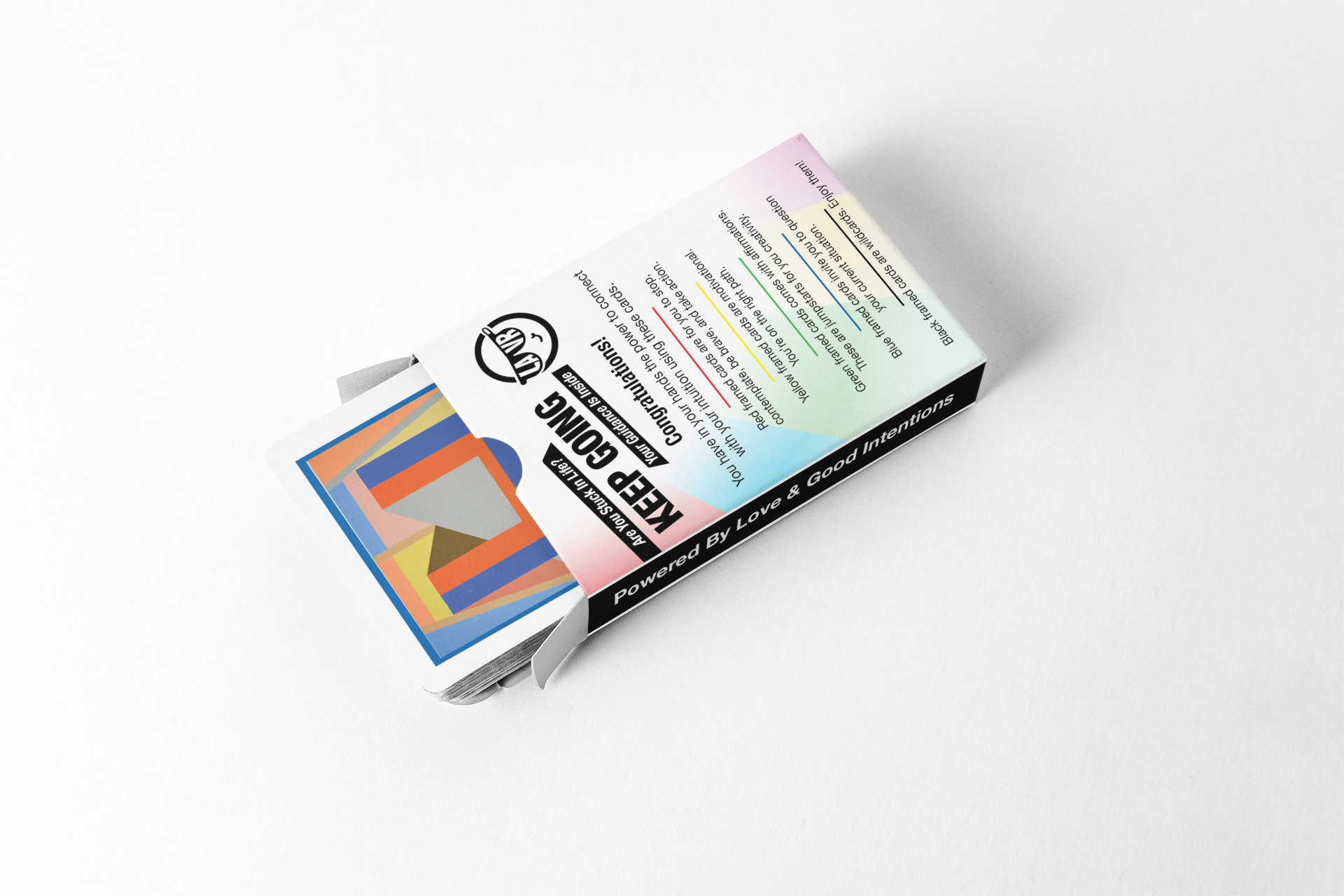 Box of color swatches on a white background